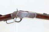Antique WINCHESTER Model 1873 .22 Short Caliber CONVERSION Repeater Rifle Classic 1880s Repeating Rifle Converted from .44-40! - 16 of 19