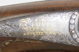 CARVED, ENGRAVED Antique FRENCH Double Barrel PERCUSSION Shotgun by PEYRONHigh-End, Gorgeous St. Etienne - 16 of 25