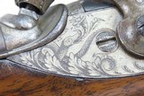 CARVED, ENGRAVED Antique FRENCH Double Barrel PERCUSSION Shotgun by PEYRONHigh-End, Gorgeous St. Etienne - 25 of 25