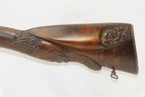CARVED, ENGRAVED Antique FRENCH Double Barrel PERCUSSION Shotgun by PEYRONHigh-End, Gorgeous St. Etienne - 3 of 25