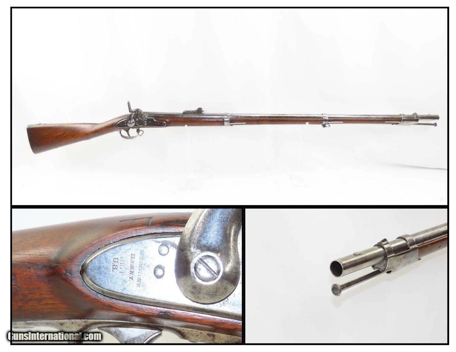 Antique US REMINGTON/FRANKFORD Arsenal MAYNARD M1816/1856 MUSKET ...