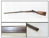 Antique GERMAN Double Rifle by PAAL of BIBERACH, BADEN-WURTTEMBERG .38/.52Carved Stock, Engraved Lock, Set Trigger