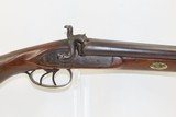 1850s Antique BELGIAN 16 Gauge Double Barrel SIDE x SIDE Percussion SHOTGUN European Fowling Piece with LAMINATED STEEL BARRELS! - 14 of 17