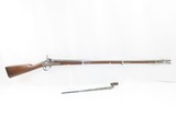 Antique SPRINGFIELD ARMORY Model 1842 Percussion .69 Cal. Smoothbore MUSKET CIVIL WAR MUSKET with US Marked BAYONET! - 2 of 22