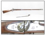 Antique SPRINGFIELD ARMORY Model 1842 Percussion .69 Cal. Smoothbore MUSKET CIVIL WAR MUSKET with US Marked BAYONET! - 1 of 22