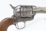 c1882 mfr. Antique CAVALRY Model “COLT 45” SINGLE ACTION ARMY Revolver SAA
“DFC” Inspected, Nickel Plate, Shortened to 5-1/2, Coin Front Sight - 18 of 25