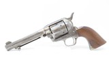 c1882 mfr. Antique CAVALRY Model “COLT 45” SINGLE ACTION ARMY Revolver SAA
“DFC” Inspected, Nickel Plate, Shortened to 5-1/2, Coin Front Sight - 3 of 25