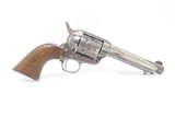c1882 mfr. Antique CAVALRY Model “COLT 45” SINGLE ACTION ARMY Revolver SAA
“DFC” Inspected, Nickel Plate, Shortened to 5-1/2, Coin Front Sight - 16 of 25
