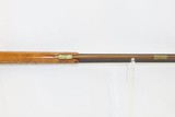ATTRACTIVE Scrolled Maple Stocked LONG RIFLE .35 Caliber Percussion Antique Small to Medium Game Frontier Long Arm - 10 of 20