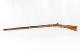 ATTRACTIVE Scrolled Maple Stocked LONG RIFLE .35 Caliber Percussion Antique Small to Medium Game Frontier Long Arm - 15 of 20