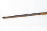 ATTRACTIVE Scrolled Maple Stocked LONG RIFLE .35 Caliber Percussion Antique Small to Medium Game Frontier Long Arm - 18 of 20