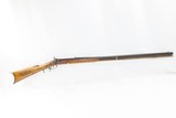 ATTRACTIVE Scrolled Maple Stocked LONG RIFLE .35 Caliber Percussion Antique Small to Medium Game Frontier Long Arm - 2 of 20
