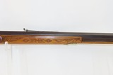 ATTRACTIVE Scrolled Maple Stocked LONG RIFLE .35 Caliber Percussion Antique Small to Medium Game Frontier Long Arm - 5 of 20