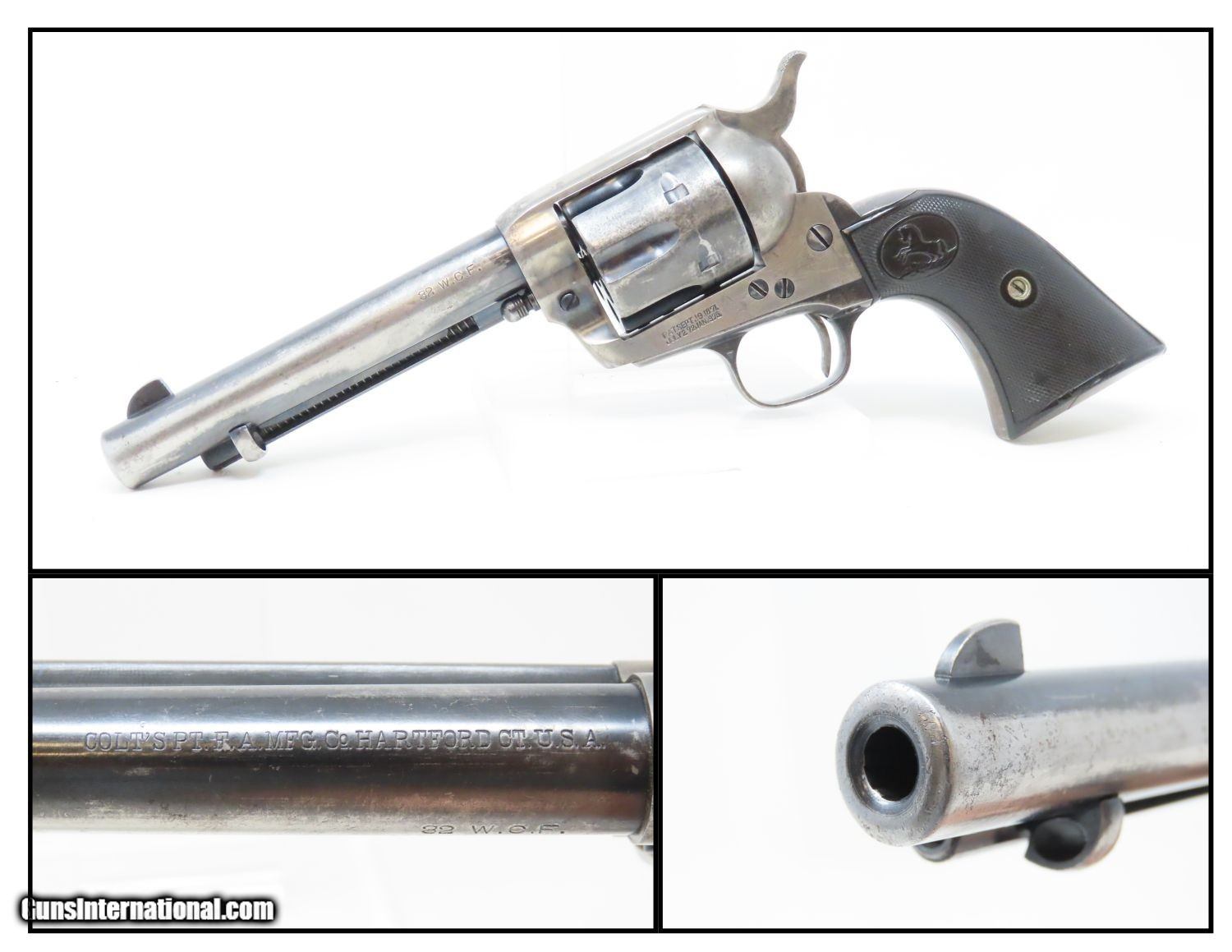 1927 mfr. COLT “PEACEMAKER” .32-20 WCF Single Action Army Revolver C&R ...