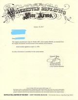 Lettered ROOSEVELT Favorite WINCHESTER M1895 .30-06 Cal. C&R Lever RifleROARING TWENTIES Era Repeating Rifle Chambered in .30-06 - 2 of 21