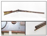 Antique WITHEY Half-Stock .42 Cal. MID-19th CENTURY Percussion LONG RIFLEKentucky Style HUNTING/HOMESTEAD Long Rifle! - 1 of 18