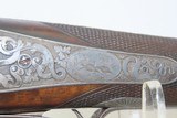 Exquisite FRENCH SxS DUAL IGNITION Shotgun 16 Gauge Centerfire/Pinfire Case Deluxe Walnut, Engraved, Gold, Cased - 5 of 25