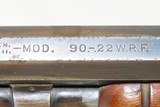 WINCHESTER 1890 PUMP Action TAKEDOWN Rifle in SCARCE .22 Winchester Rimfire 1930s Easy Takedown Rifle - 6 of 22