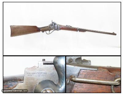 Antique U.S. SHARPS New Model 1859 .50-70 GOVT CARTRIDGE CONVERSION Carbine Classic Civil War/Old West Saddle Ring Carbine