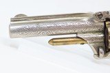RARE ENGRAVED, SHORT BARRELED SMITH & WESSON Number 1, 3rd Revolver Antique GOLD & IVORY with 2-11/16” BARREL - 3 of 18