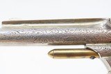 RARE ENGRAVED, SHORT BARRELED SMITH & WESSON Number 1, 3rd Revolver Antique GOLD & IVORY with 2-11/16” BARREL - 14 of 18