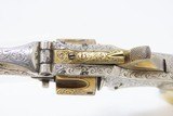 RARE ENGRAVED, SHORT BARRELED SMITH & WESSON Number 1, 3rd Revolver Antique GOLD & IVORY with 2-11/16” BARREL - 5 of 18