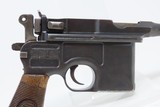 c1917 German MAUSER WORLD WAR I BROOMHANDLE PISTOL 9x19mm Holster WWI C&R
With “RED 9” GRIPS and LEATHER HOLSTER! - 24 of 25