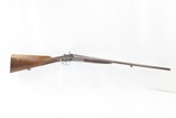 CASED British CHARLES MALEHAM 16 Gauge Double Barrel SxS HAMMER Shotgun BEAUTIFULLY ENGRAVED Back Action with LEATHER CASE! - 20 of 24
