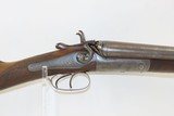 CASED British CHARLES MALEHAM 16 Gauge Double Barrel SxS HAMMER Shotgun BEAUTIFULLY ENGRAVED Back Action with LEATHER CASE! - 22 of 24