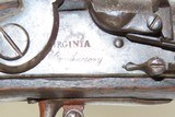 1813 DATED Rare VIRGINIA MANUFACTORY 2nd Model Flintlock CONFEDERATE Musket Made in Richmond, VA During the War of 1812! - 7 of 19