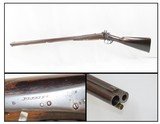 c1840 ENGLISH Antique PERKINS 12Gauge/.41Caliber CAPE GUN Double Birmingham Versatile SxS Percussion Hunting Gun! - 1 of 18