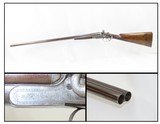 British H. BARRELL Marked 12 Gauge Double Barrel SxS HAMMER Shotgun C&RBEAUTIFULLY ENGRAVED English Fowling Piece! - 1 of 20