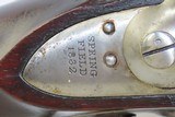 Antique U.S. SPRINGFIELD ARSENAL Model 1816 .69 Caliber FLINTLOCK MusketUnconverted Flintlock Made in 1832 with BAYONET - 8 of 23