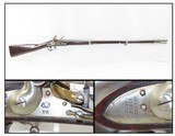 Antique U.S. SPRINGFIELD ARSENAL Model 1816 .69 Caliber FLINTLOCK MusketUnconverted Flintlock Made in 1832 with BAYONET - 1 of 23