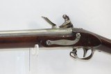 Antique U.S. SPRINGFIELD ARSENAL Model 1816 .69 Caliber FLINTLOCK MusketUnconverted Flintlock Made in 1832 with BAYONET - 20 of 23