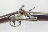Antique U.S. SPRINGFIELD ARSENAL Model 1816 .69 Caliber FLINTLOCK MusketUnconverted Flintlock Made in 1832 with BAYONET - 4 of 23