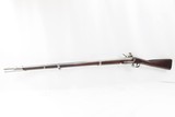 Antique U.S. SPRINGFIELD ARSENAL Model 1816 .69 Caliber FLINTLOCK MusketUnconverted Flintlock Made in 1832 with BAYONET - 18 of 23