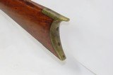 Antique BACK ACTION Half Stock HEAVY BARREL Percussion .42 Cal. Long RifleKentucky Style Long Rifle Made Circa 1850! - 16 of 16