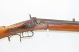 Antique BACK ACTION Half Stock HEAVY BARREL Percussion .42 Cal. Long RifleKentucky Style Long Rifle Made Circa 1850! - 4 of 16