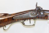c1850 BERKS COUNTY Antique LONG RIFLE by SEIFRIT Curly Maple .36 CaliberGorgeous Stock, Engraving, German Silver Furniture - 18 of 19