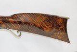 c1850 BERKS COUNTY Antique LONG RIFLE by SEIFRIT Curly Maple .36 CaliberGorgeous Stock, Engraving, German Silver Furniture - 16 of 19