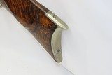 c1850 BERKS COUNTY Antique LONG RIFLE by SEIFRIT Curly Maple .36 CaliberGorgeous Stock, Engraving, German Silver Furniture - 2 of 19