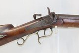 c1860s mfr NEW ENGLAND Antique RIFLE by JOSEPH TONKS .40 Caliber PercussionBOSTON, Massachusetts Made Long Rifle! - 4 of 18