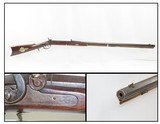 Antique American LONG RIFLE by SEIDNER Half-Stock Pennsylvania .41 caliber
Well-Made, Signed “Kentucky” c1850 Rifle! - 1 of 21