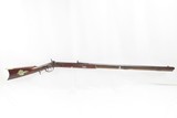 Antique American LONG RIFLE by SEIDNER Half-Stock Pennsylvania .41 caliber
Well-Made, Signed “Kentucky” c1850 Rifle! - 2 of 21