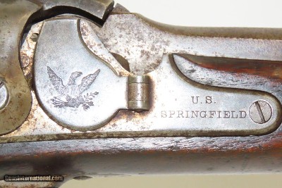 RARE Antique GENERAL ROBERTS Breech-Loading Springfield Model 1855 Rifle 58 PROVIDENCE TOOL Co. Conversion with BAYONET! - Image 7 of 21