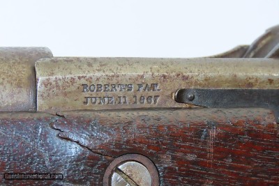 RARE Antique GENERAL ROBERTS Breech-Loading Springfield Model 1855 Rifle 58 PROVIDENCE TOOL Co. Conversion with BAYONET! - Image 18 of 21