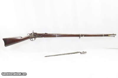 RARE Antique GENERAL ROBERTS Breech-Loading Springfield Model 1855 Rifle 58 PROVIDENCE TOOL Co. Conversion with BAYONET! - Image 2 of 21