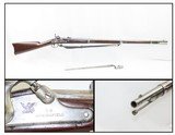 c1862 CIVIL WAR Antique US SPRINGFIELD ARMORY Model 1861 “EVERYMAN’S” RifleUnion Army Primary Infantry Weapon with BAYONET & SLING - 1 of 22