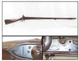 RARE ELISHA BUELL Contact Model 1816 MUSKET Neat Perc. Conversion Antique1830s Flintlock with Simple Conversion to Percussion